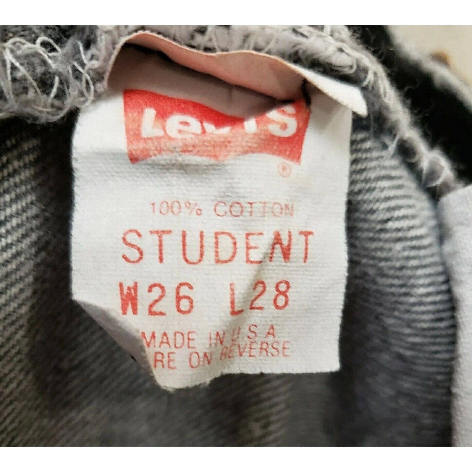 Levi's Vintage 90s Levis 501 Student Jeans USA Size 26(25×27) Size 26" / US 2 / IT 38 - 6 Thumbnail