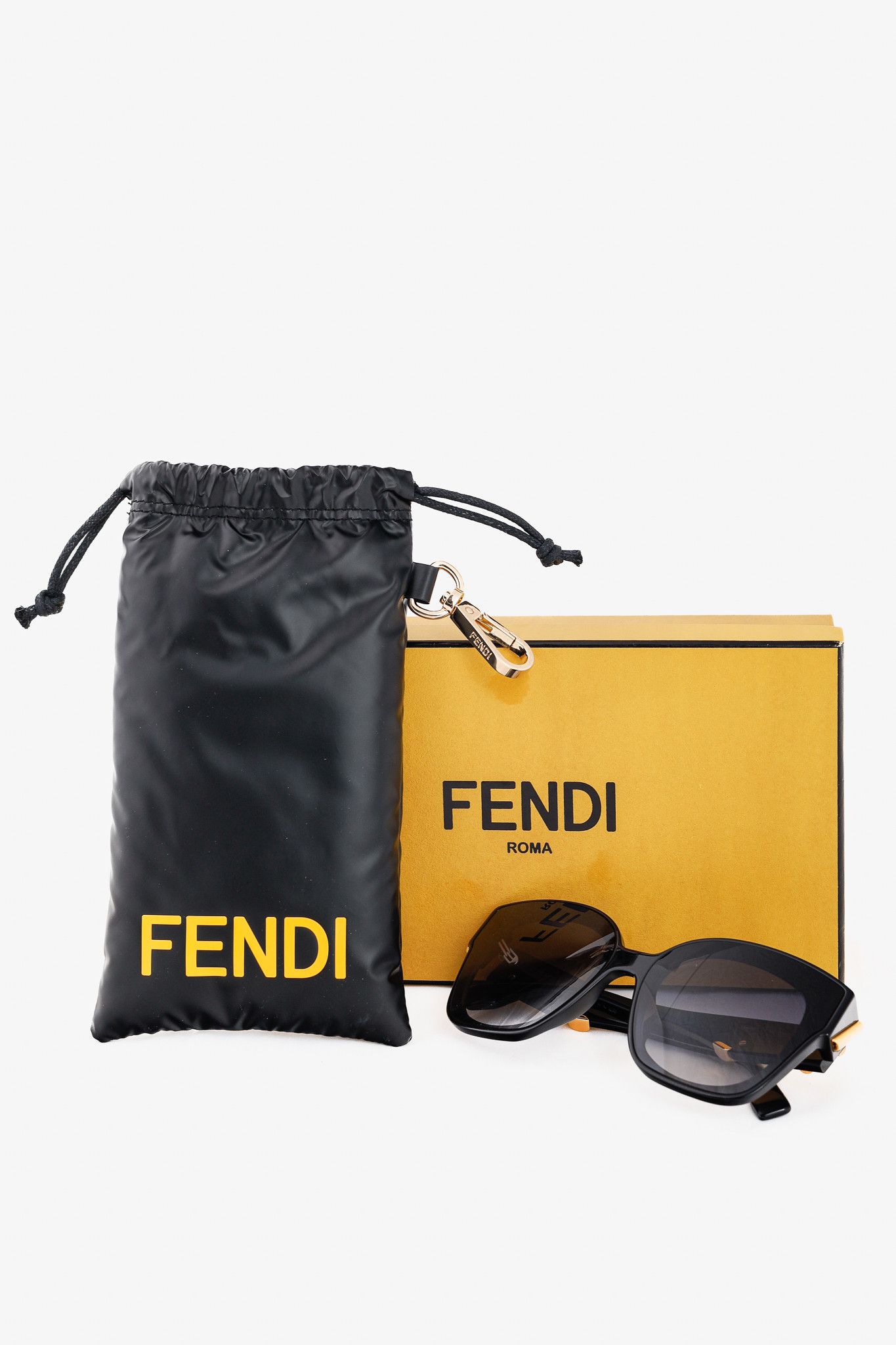 Fendi Fendi FE40098I First F-Motif Oversized Acetate Sunglasses Size ONE SIZE - 10 Thumbnail