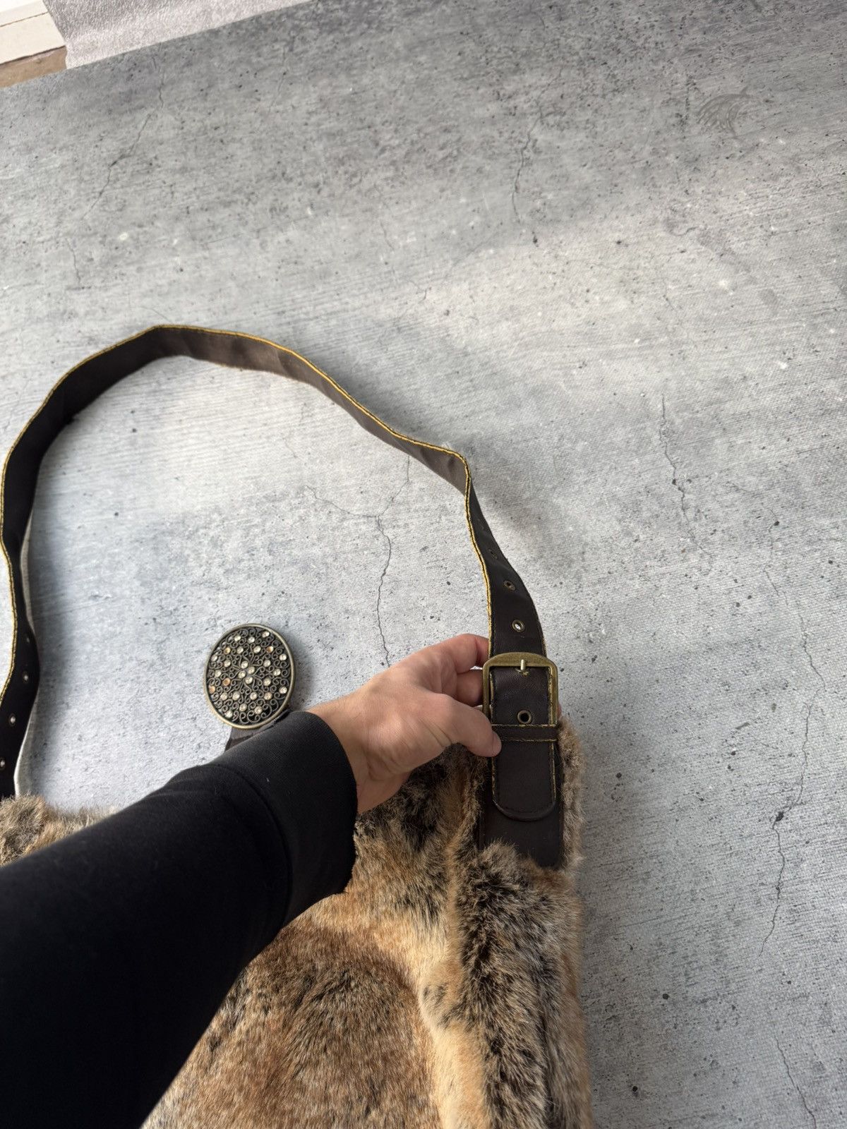 If Six Was Nine Vtg Japan if six was nine Style Fur bag with handles Y2K Size ONE SIZE - 9 Thumbnail