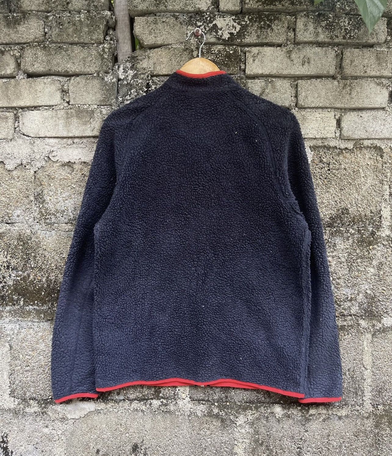 Vintage Nike Fleece Jacket Navy Blue Red Trim Full Zip Size L Size US S / EU 44-46 / 1 - 4 Thumbnail