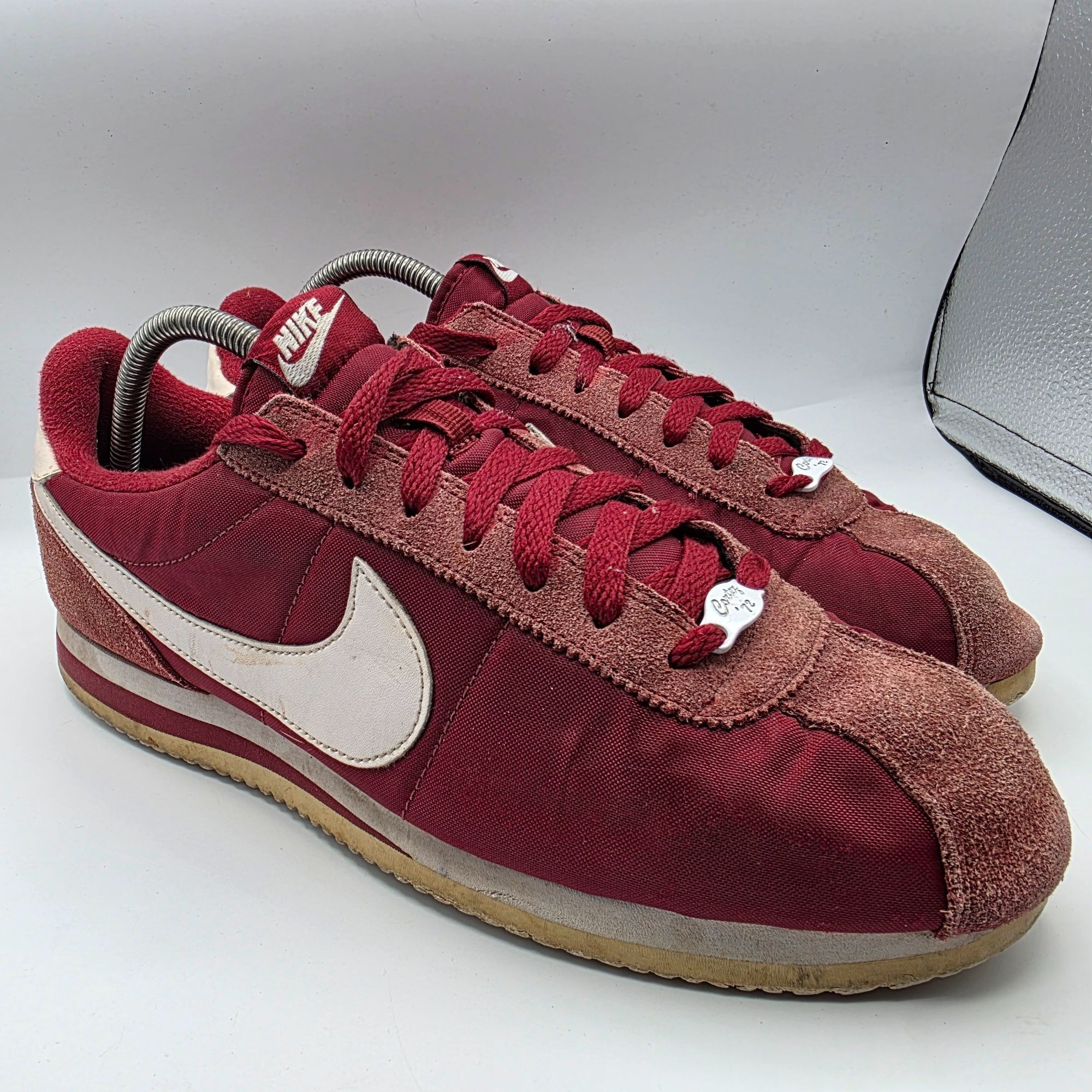 Nike Cortez Basic Nylon Team Red Mens Size Sneaker Shoe