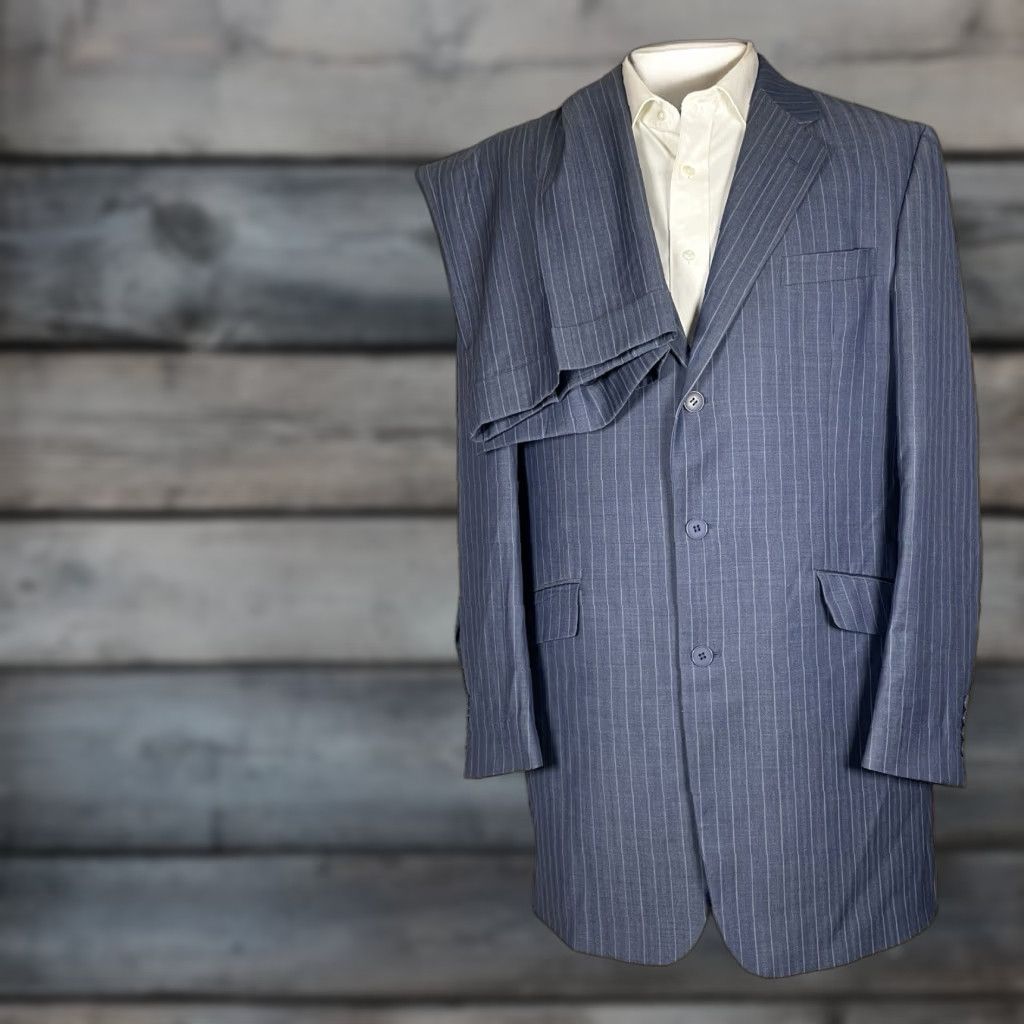 Vintage Lazetti Couture Men's Suit Category: Two-Piece Business