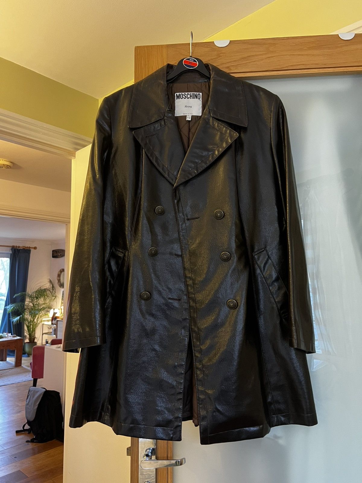 Moschino Moschino brown leather coat Size M / US 6-8 / IT 42-44 - 3 Thumbnail
