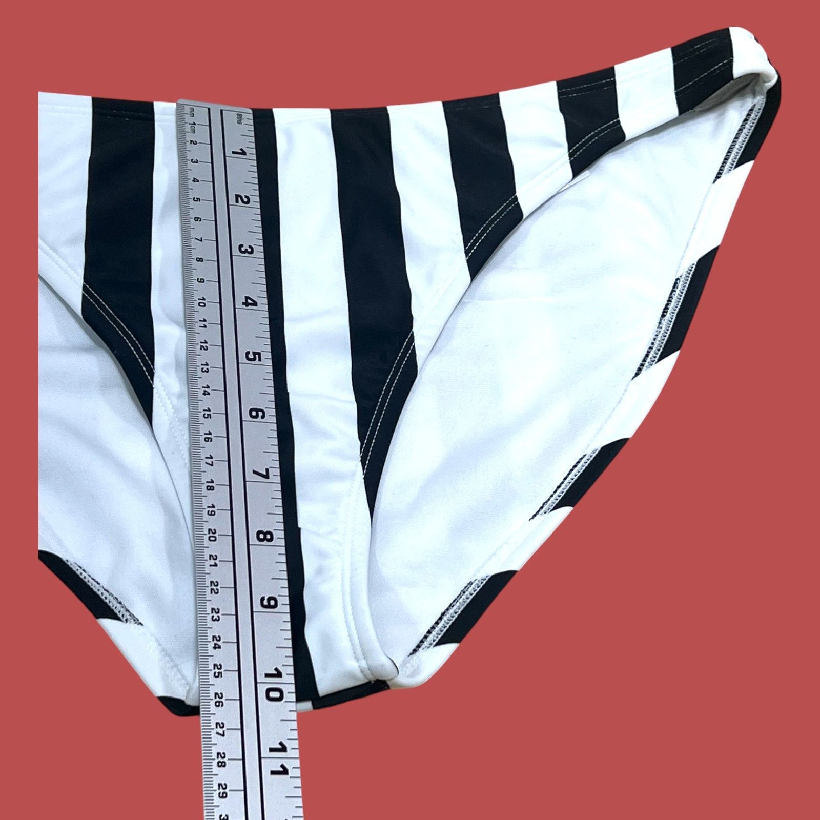 Other Shade & Shore-Women's Striped Medium Coverage Bikini Bottom- Size ONE SIZE - 6 Thumbnail