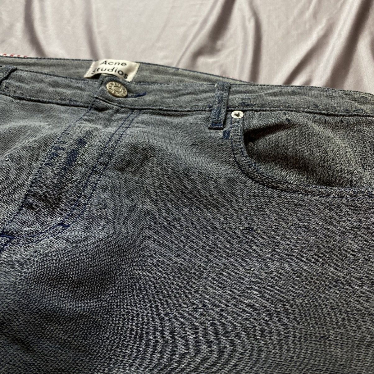 Acne Studios × Japanese Brand Rarest Ance Studios distressed inside out avant-garde jeans Size US 32 / EU 48 - 3 Thumbnail