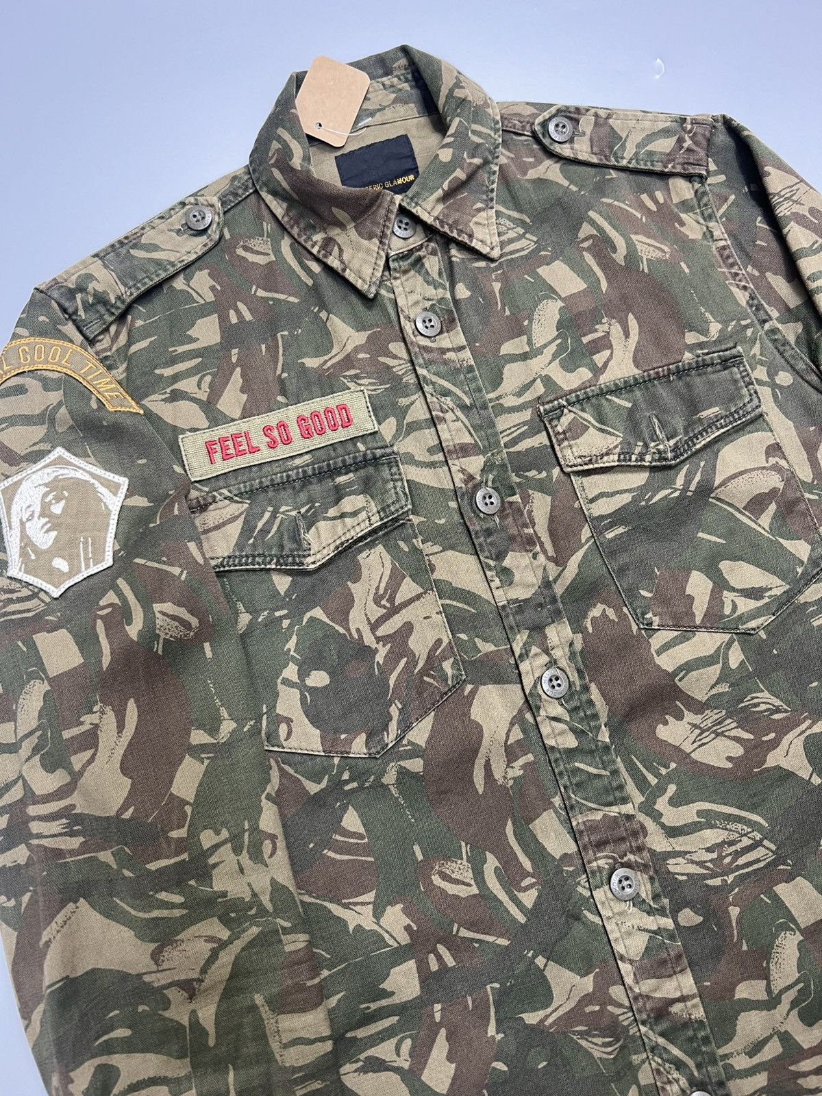 Hysteric Glamour Vintage Hysteric Glamour 'Skull Camouflage' Button UP Size US S / EU 44-46 / 1 - 4 Thumbnail