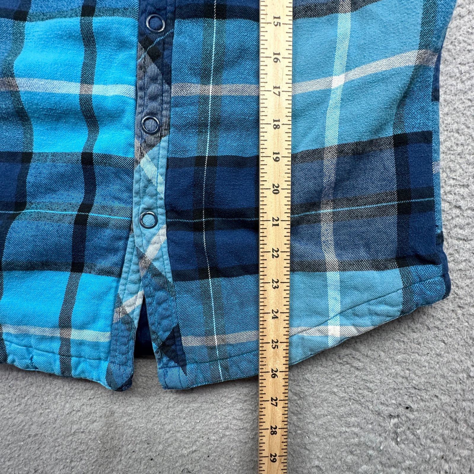 Fox Racing Fox Racing Blue Flannel Button Up Shirt Womens 6 Small Size M / US 6-8 / IT 42-44 - 6 Thumbnail