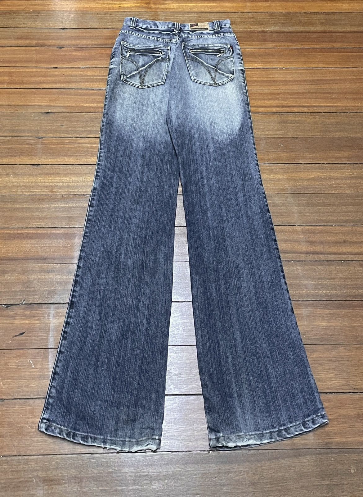 Diesel × Vintage Rare Design Vintage Brand Diesel Flared Jeans 1990s Size US 30 / EU 46 - 2 Thumbnail