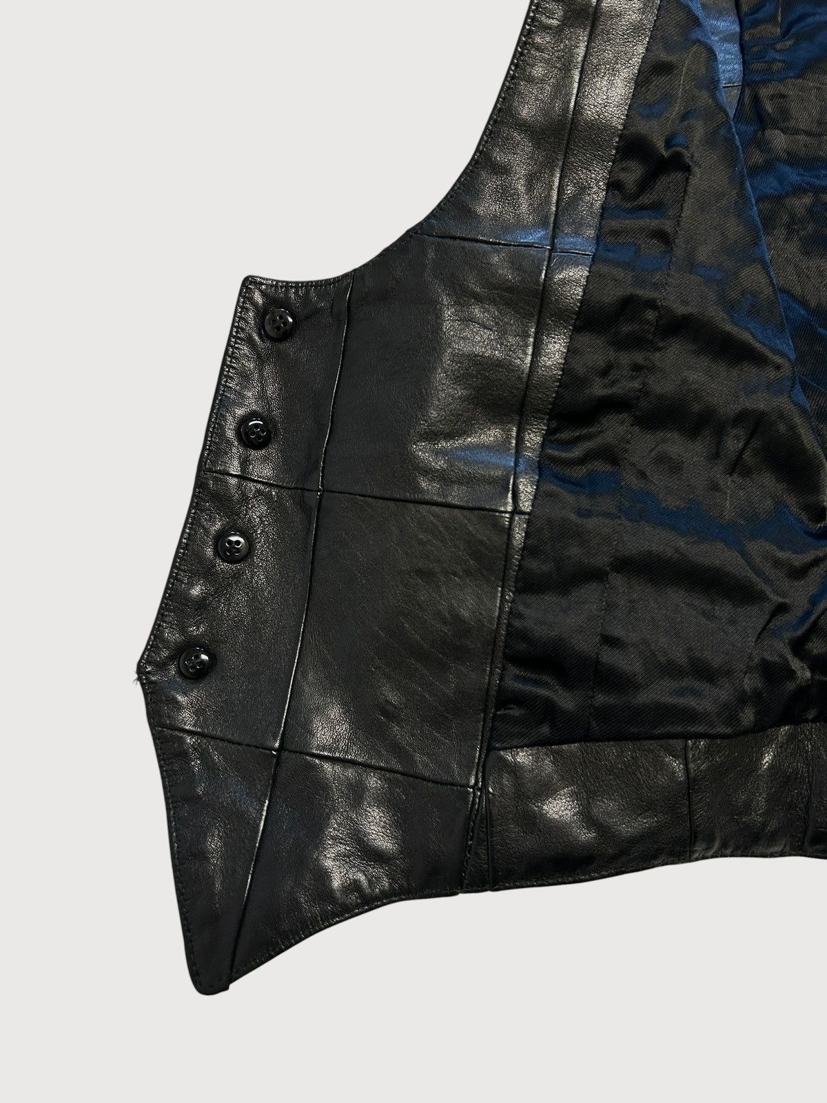 Saint Laurent Paris SS2015 Psych Rock Patchwork Leather Vest Size US S / EU 44-46 / 1 - 7 Thumbnail