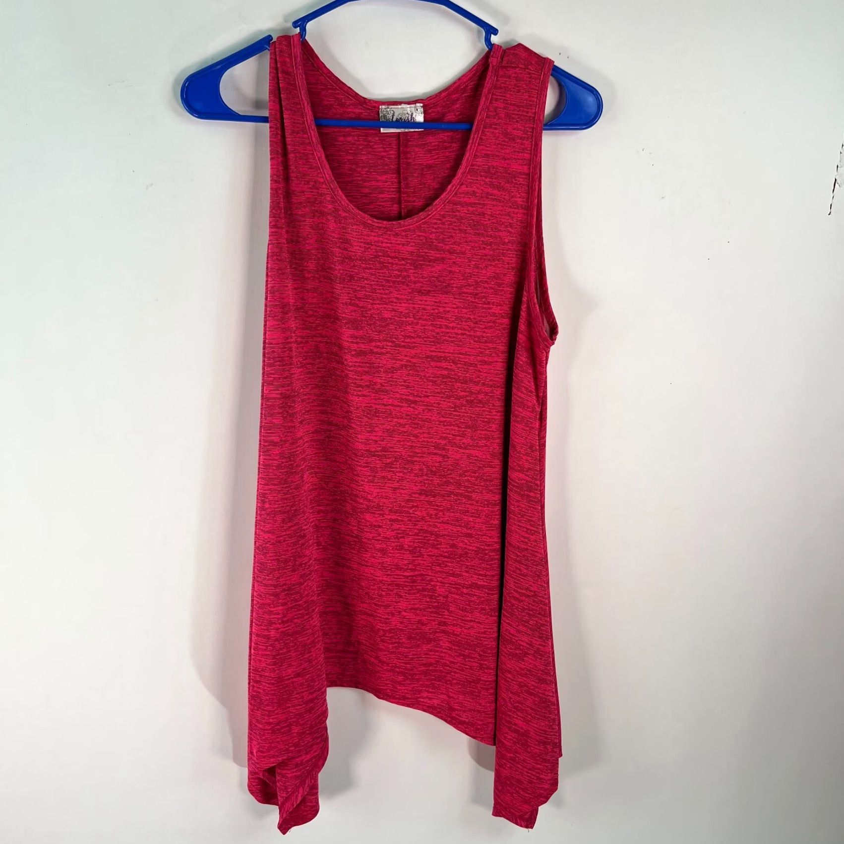 Vintage Lavish Blouse Shirt Pink XL Womens Round Neck Sleeveless Casual Classic Stretch Polyester Spandex Pullover Size XL / US 12-14 / IT 48-50 - 3 Thumbnail