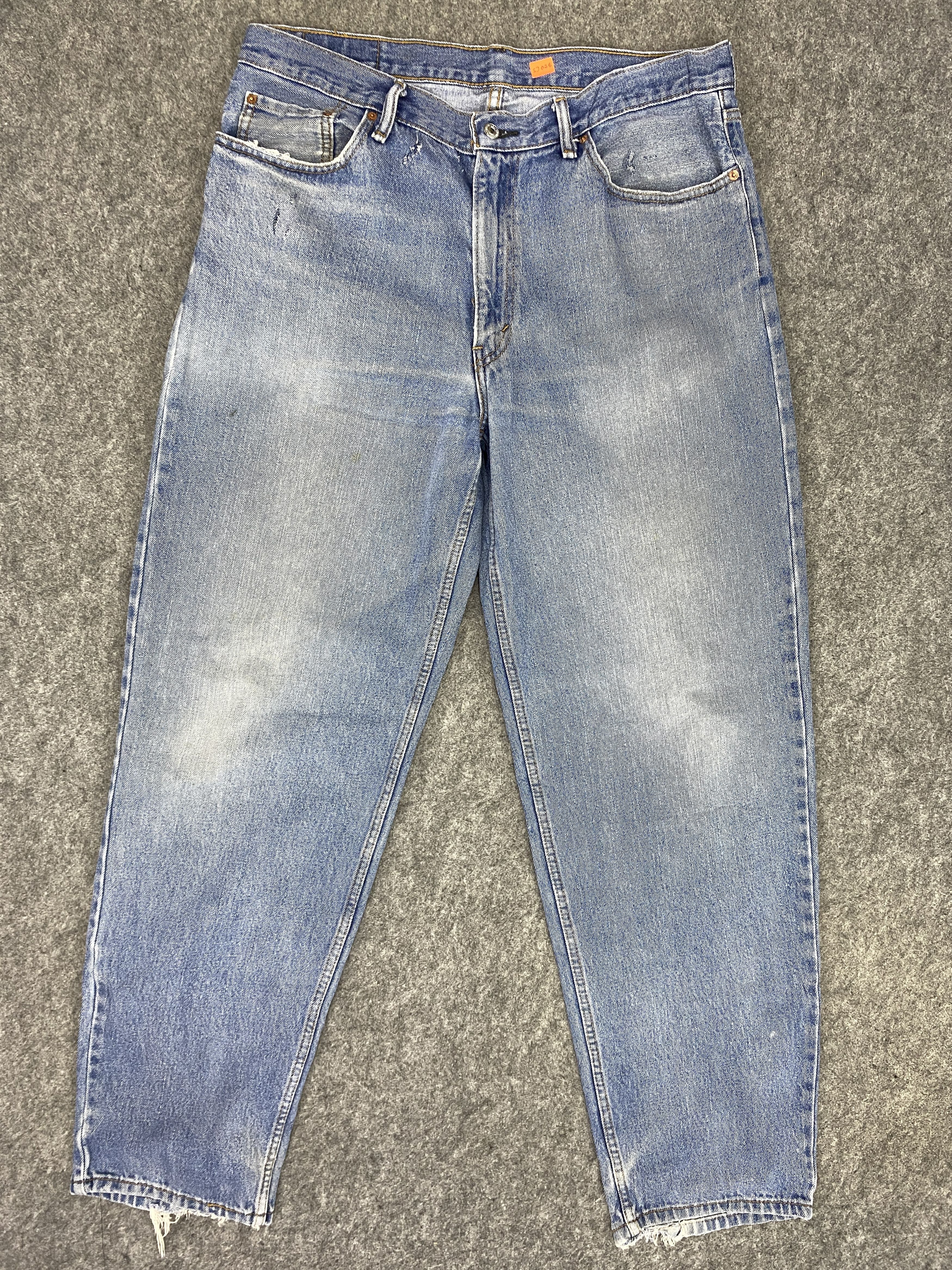 image of Distressed Denim x Hype Blue Distressed Vintage Levi's 560 38X33 Denim -Sj026, Men's