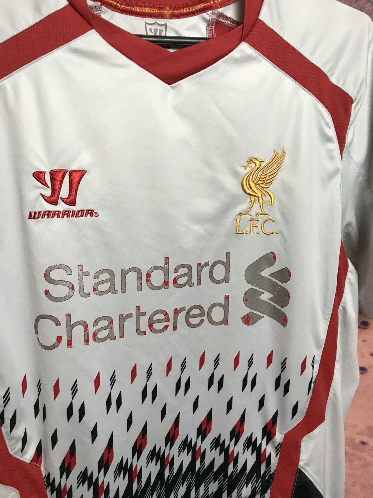 Vintage Liverpool Warrior soccer jersey Size US L / EU 52-54 / 3 - 3 Thumbnail