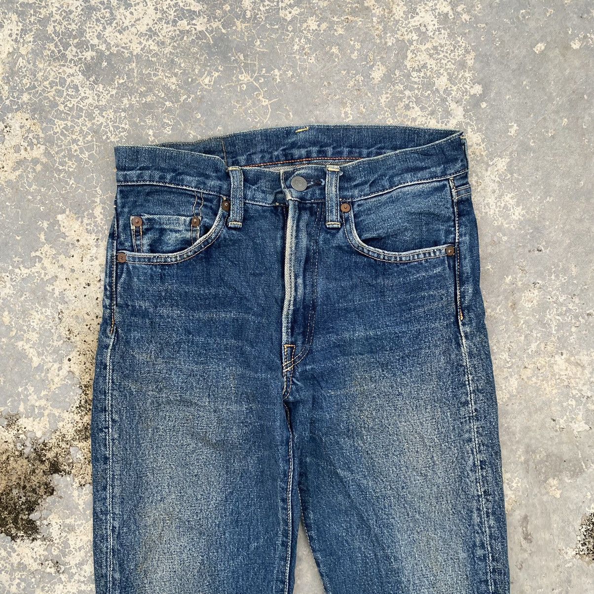 45rpm × If Six Was Nine × Japanese Brand vintage 45rpm faded denim jeans Size US 28 / EU 44 - 4 Thumbnail