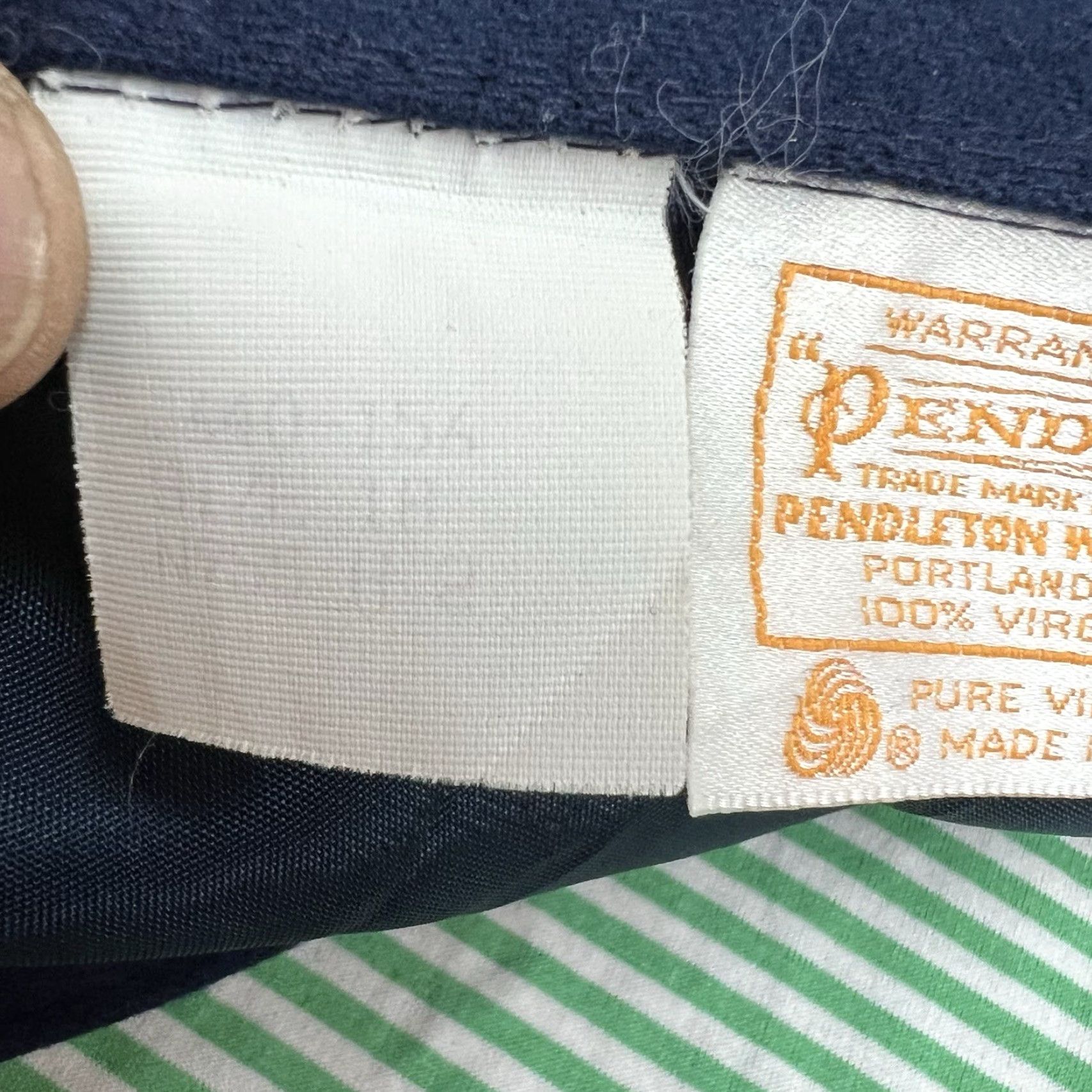 Pendleton Vintage Pendleton Wool Skirt Womens Size 10 A-Line High Rise Pleated Blue 80s 90s Preppy Size 32" / US 10 / IT 46 - 6 Thumbnail