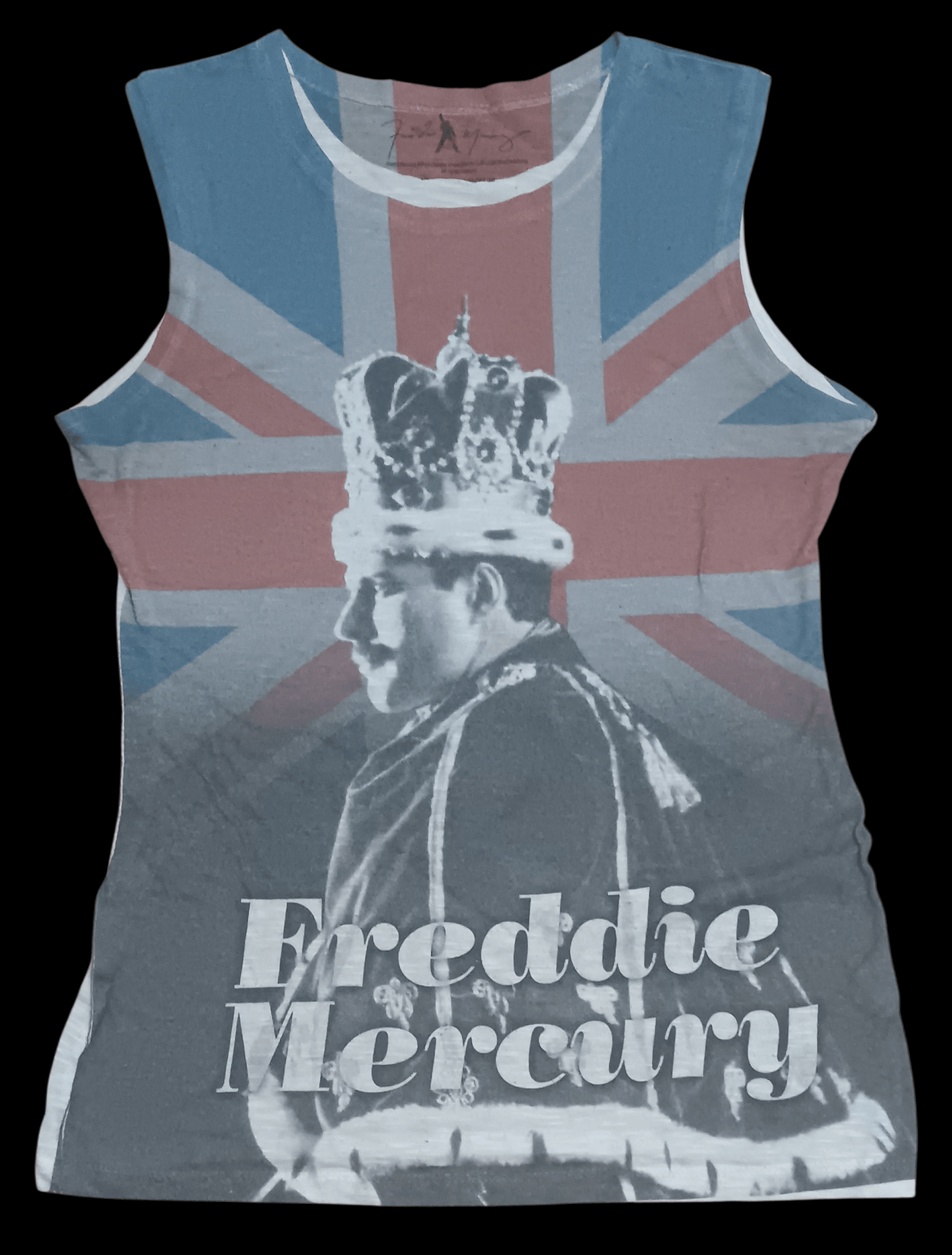 Band Tees FREDDIE MERCURY ©2012 SLEEVELESS SHIRT Size M / US 6-8 / IT 42-44 - 1 Thumbnail
