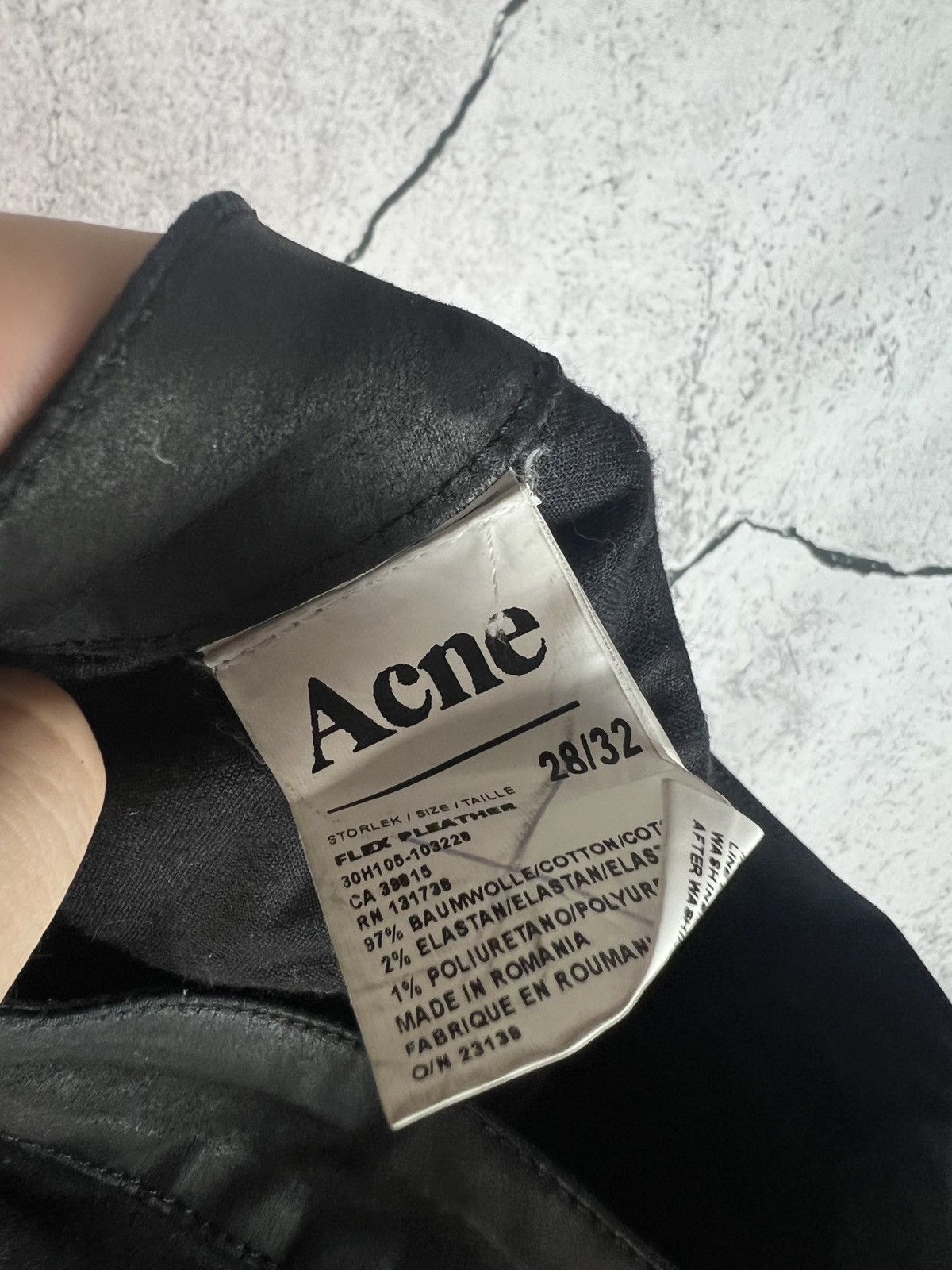 Acne Studios Acne Studios women's black flex p leather pants size 28/32 Size 28" / US 6 / IT 42 - 5 Thumbnail