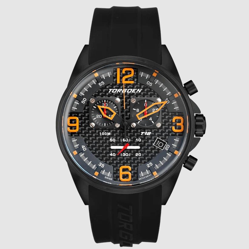Other New Torgoen TN-1048 T18 Carbon Fiber 45mm Black Silicone St Size ONE SIZE - 1 Thumbnail