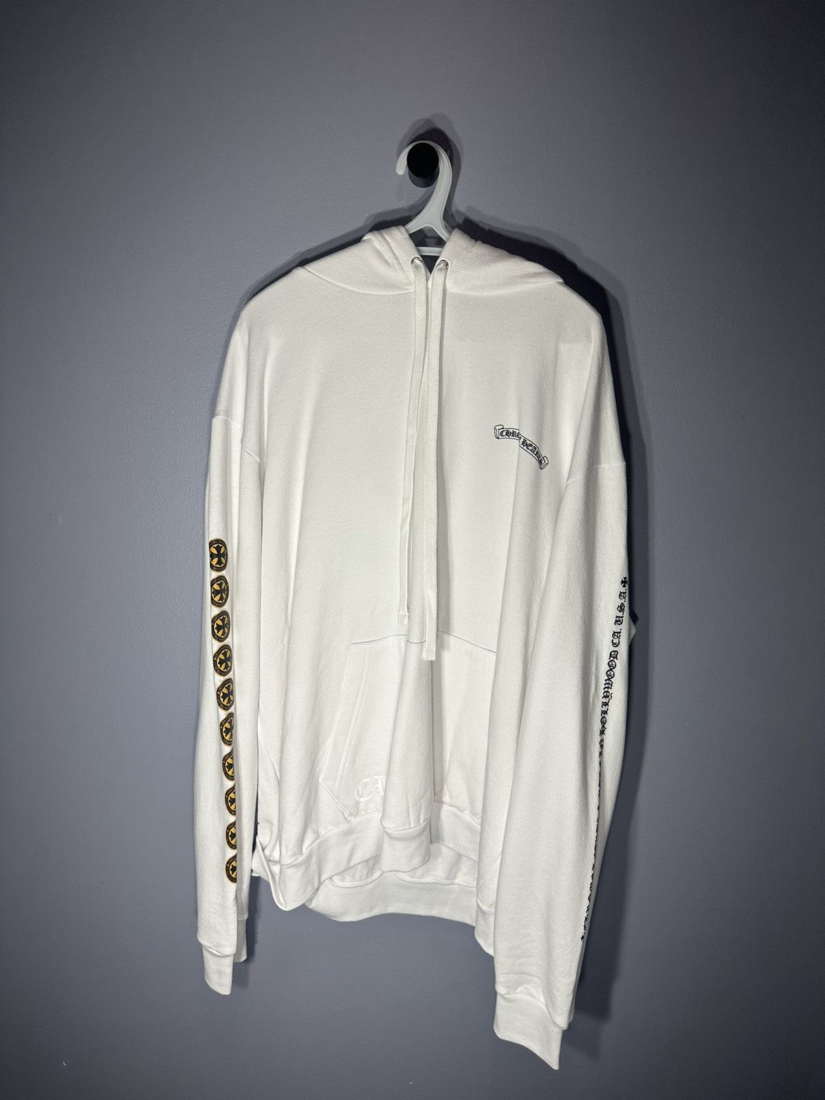 Chrome Hearts Chrome hearts white/yellow cross hoodie Size US XL / EU 56 / 4 - 1 Thumbnail