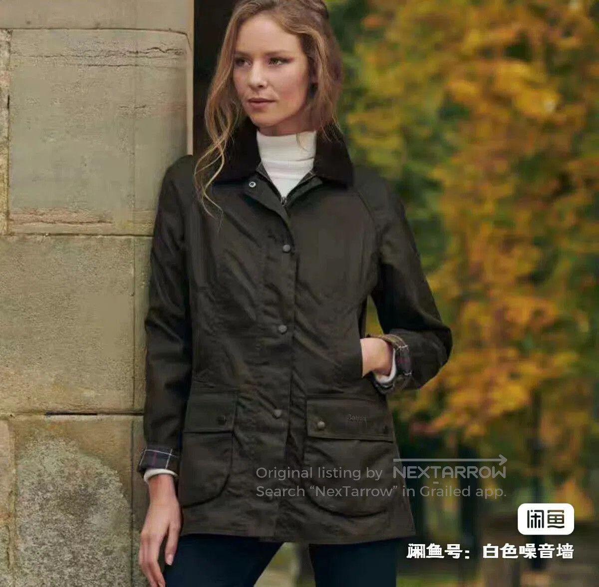 Barbour Barbour Beadnell Waxed Trench Coat. Size M / US 6-8 / IT 42-44 - 1 Thumbnail