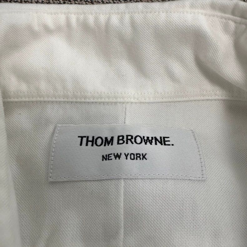 Thom Browne Thom Browne Cotton striped long-sleeved shirt, Oxford Size US XS / EU 42 / 0 - 3 Thumbnail