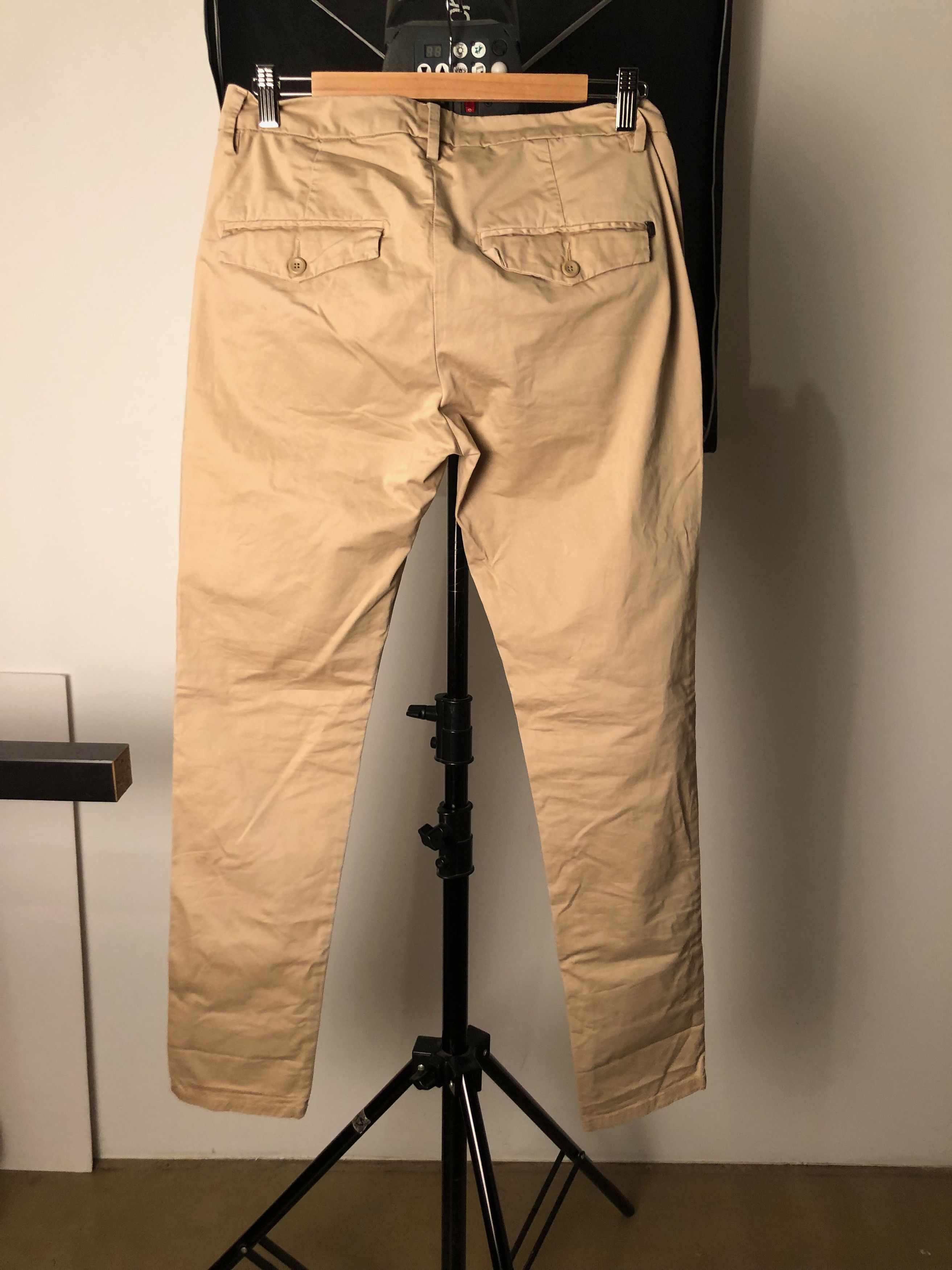 Dondup DONDUP Beige Slim Fit Cotton Chinos Italy Made 31.5/31.5 Size US 31 - 9 Thumbnail
