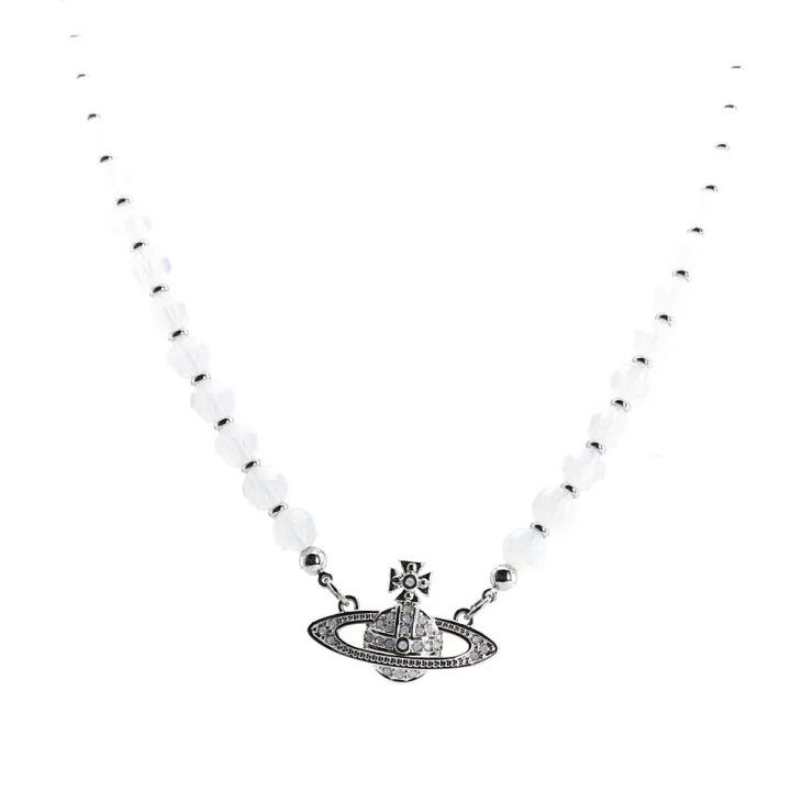Vivienne Westwood Vivienne Westwood Messaline Crystal Necklace for Women 0079 Size ONE SIZE - 1 Thumbnail