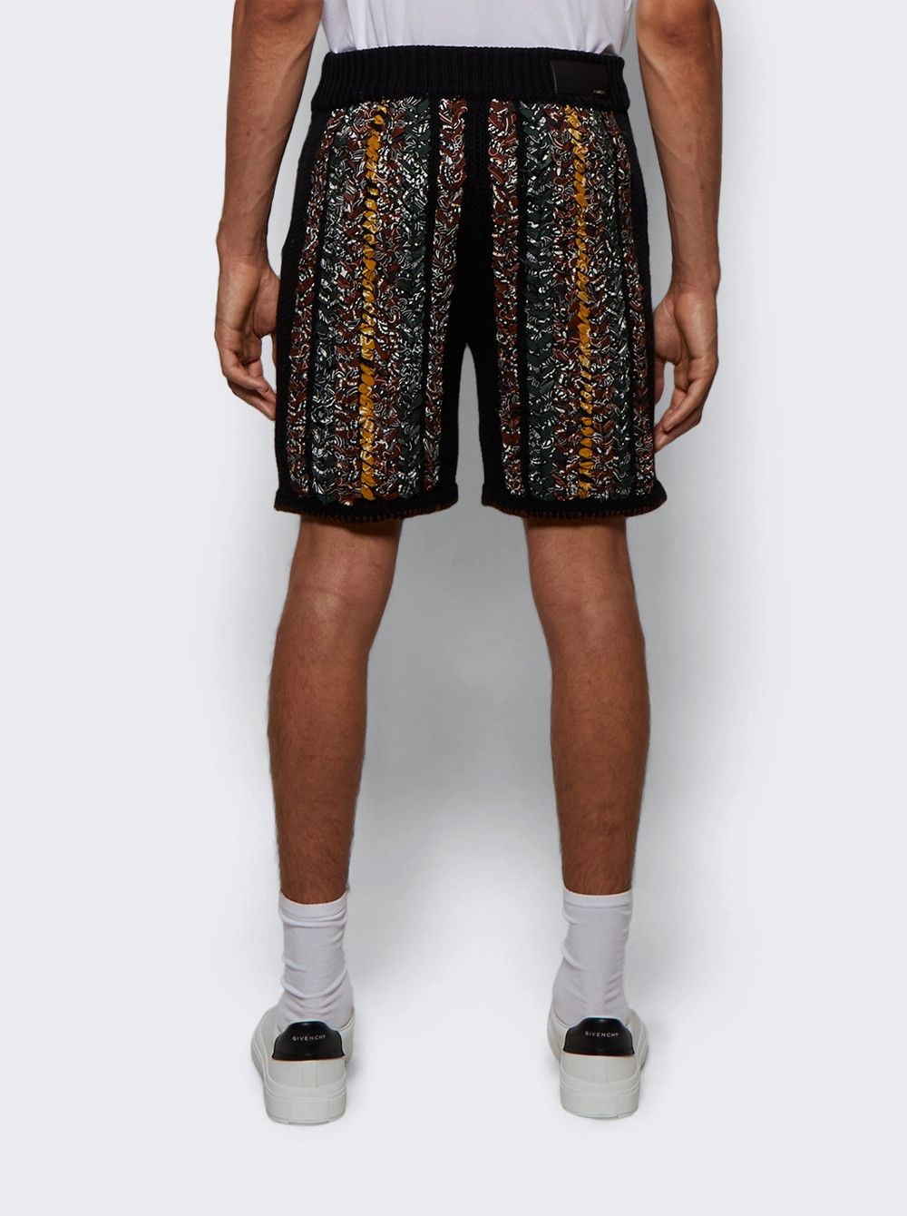 Amiri o1mle0326 Braided Bandana Shorts in Black Size US 32 / EU 48 - 5 Thumbnail