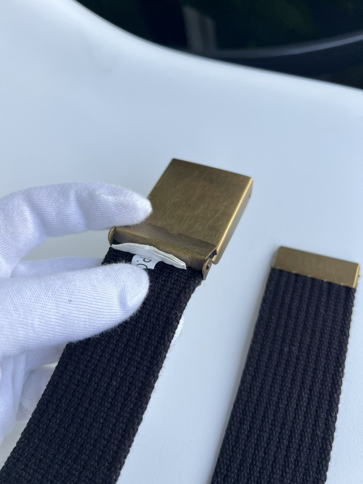 Fjallraven Fjällräven Blue Canvas Belt Brass Buckle Outdoor Gear 115.5 Size ONE SIZE - 14 Thumbnail