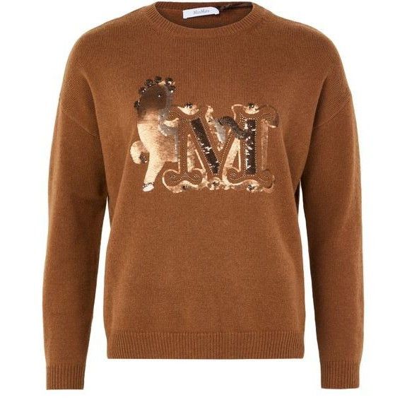 MAX MARA Brown Round Neck Sweater New & Authentic (Women's s