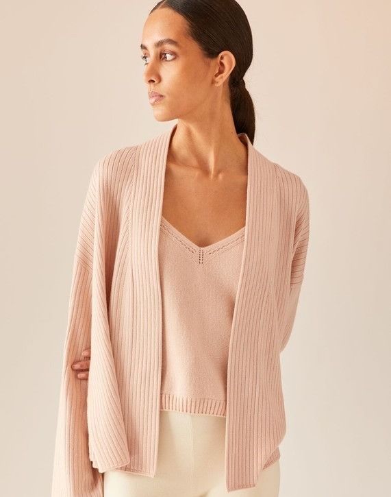 Loro Piana o1srvl11e1024 Cocooning Silk Cardigan in Pink Size XS / US 0-2 / IT 36-38 - 6 Thumbnail