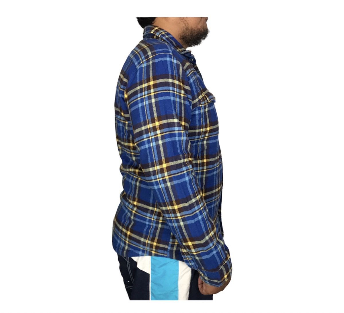 Flannel Japanese Brand Wool Padded Jacket Sherpa Inner Button Down Size US L / EU 52-54 / 3 - 14 Thumbnail