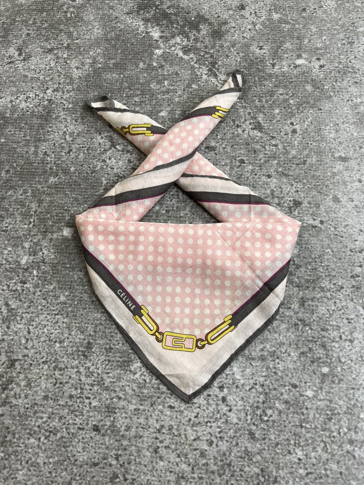 Celine Vintage Celine Handkerchief / Bandana / Neckerchief Size ONE SIZE - 7 Thumbnail