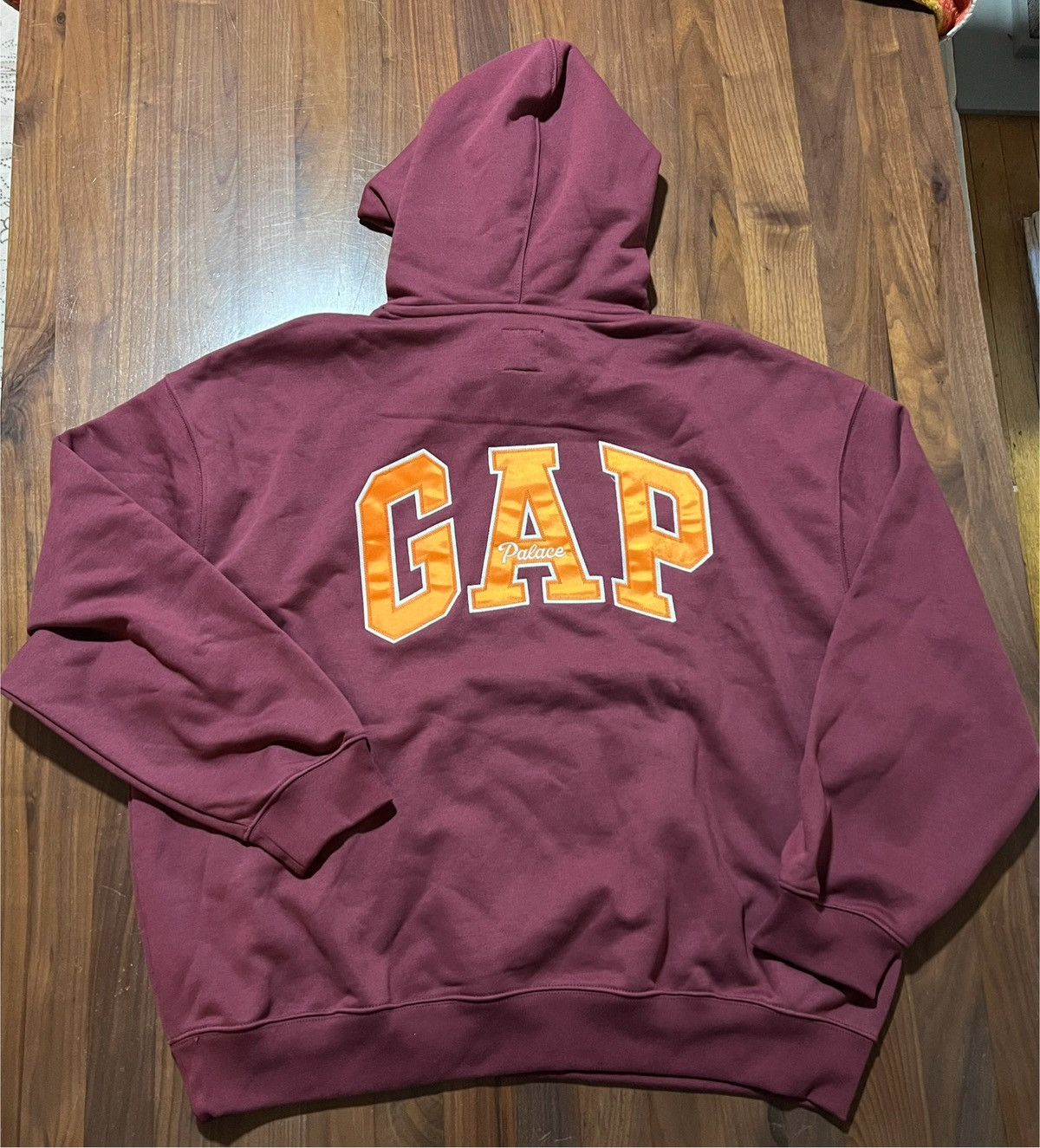 Gap Palace x GAP Hood Hoodie Hooded Sweatshirt Size XL Burgundy 