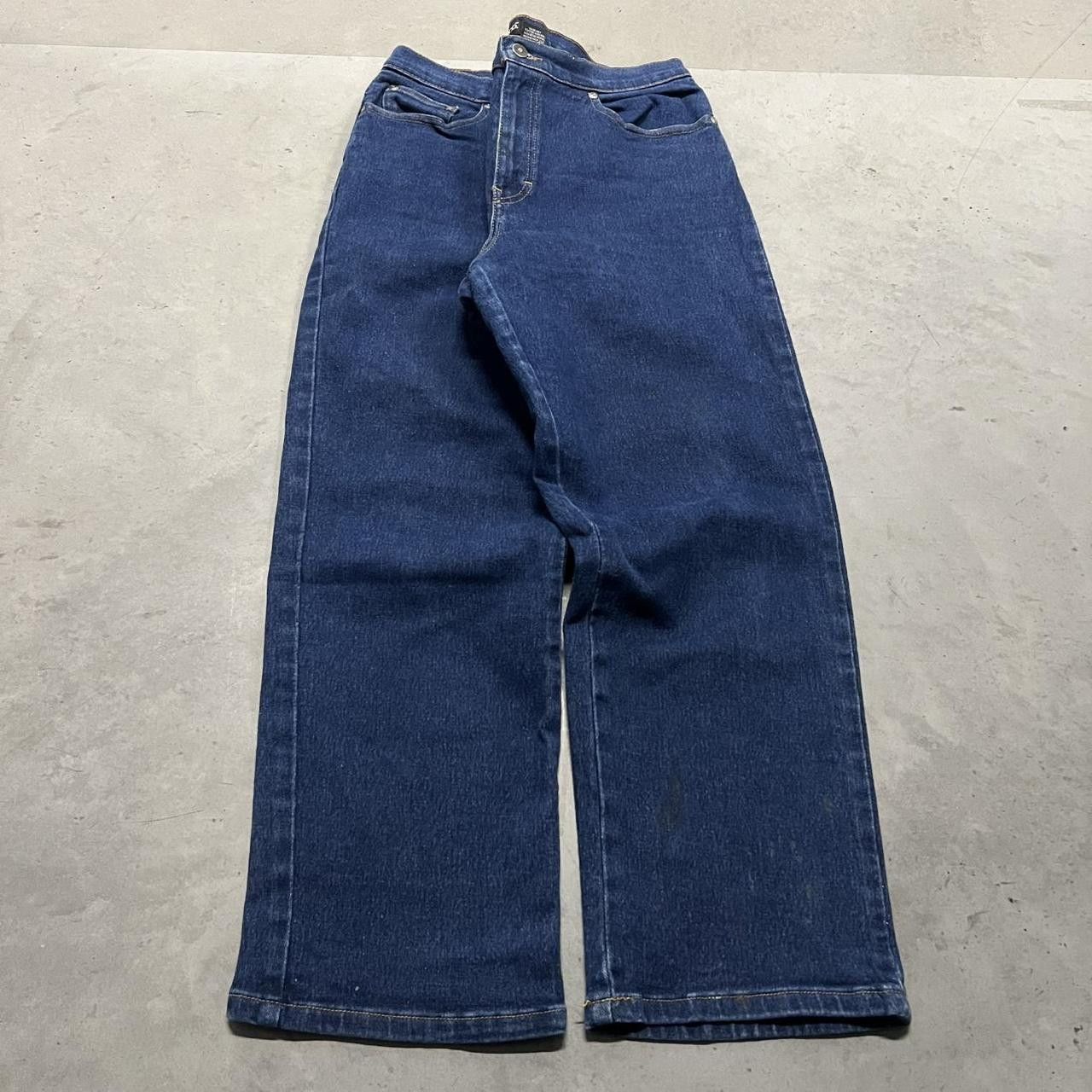 Japanese Brand × Vintage Vintage Y2K/2000s Blue dark wash Straight leg Denim jeans ! Size US 32 / EU 48 - 3 Thumbnail