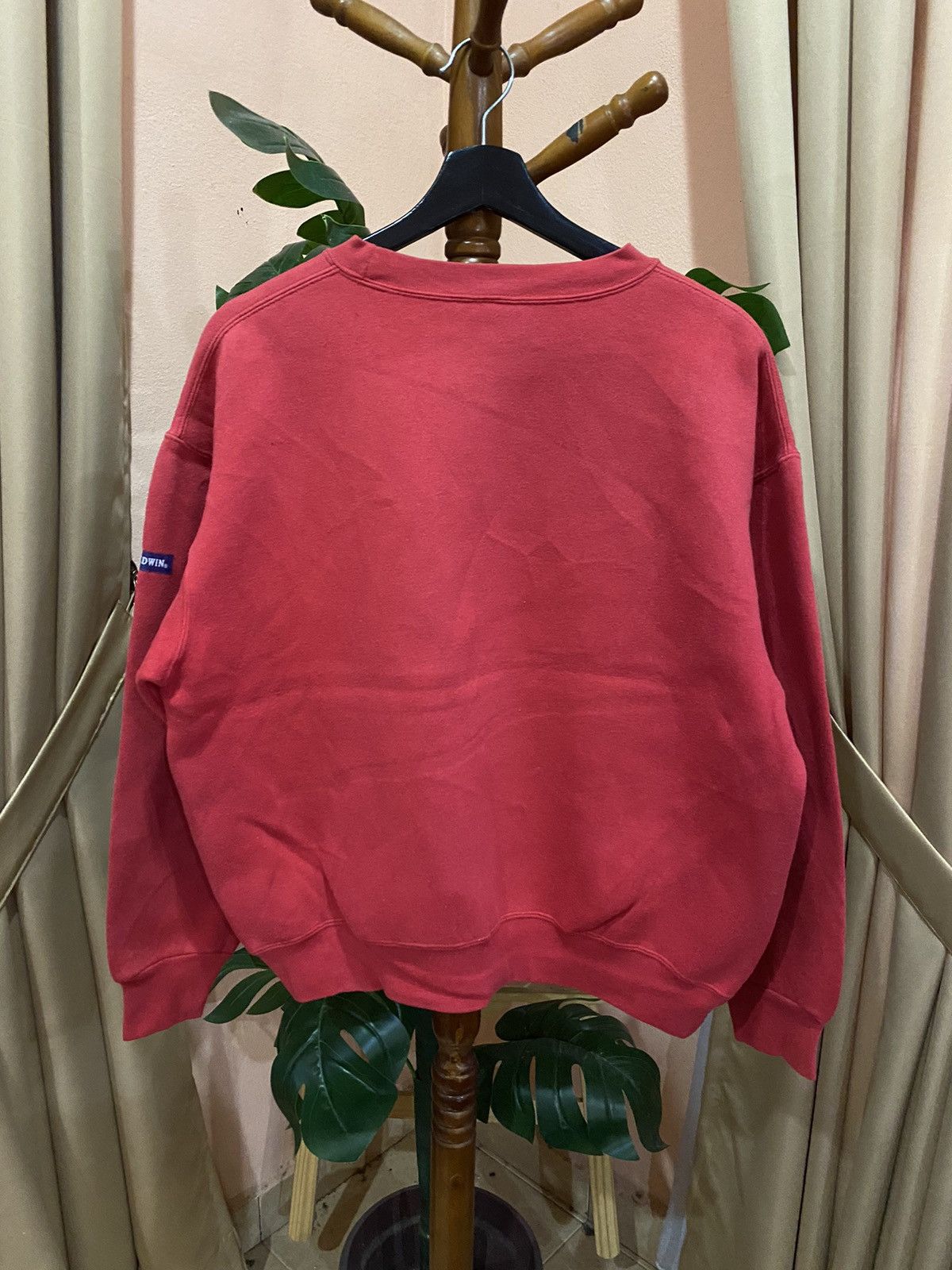 Edwin Vintage Edwin Sportswear Red Crewneck Sweatshirt Size US L / EU 52-54 / 3 - 6 Thumbnail