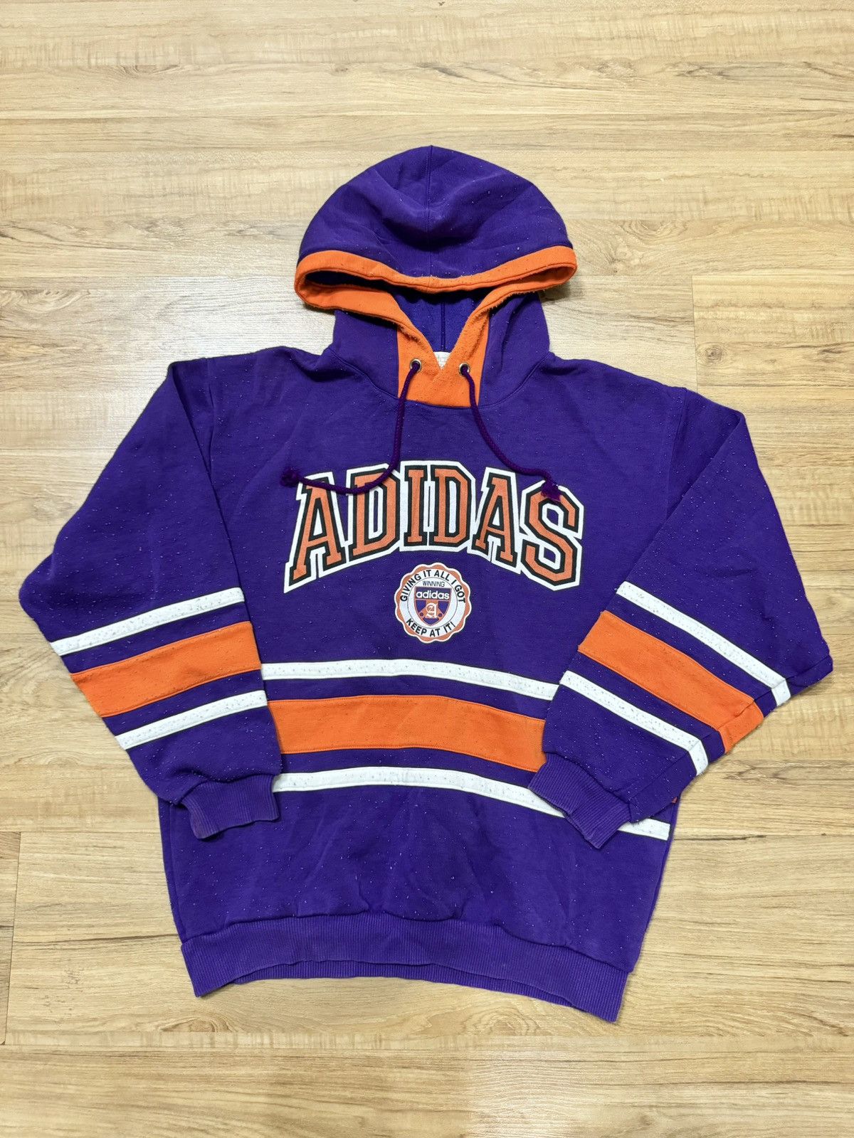 Adidas × Vintage VINTAGE ADIDAS HOODIE Size US L / EU 52-54 / 3 - 1 Thumbnail