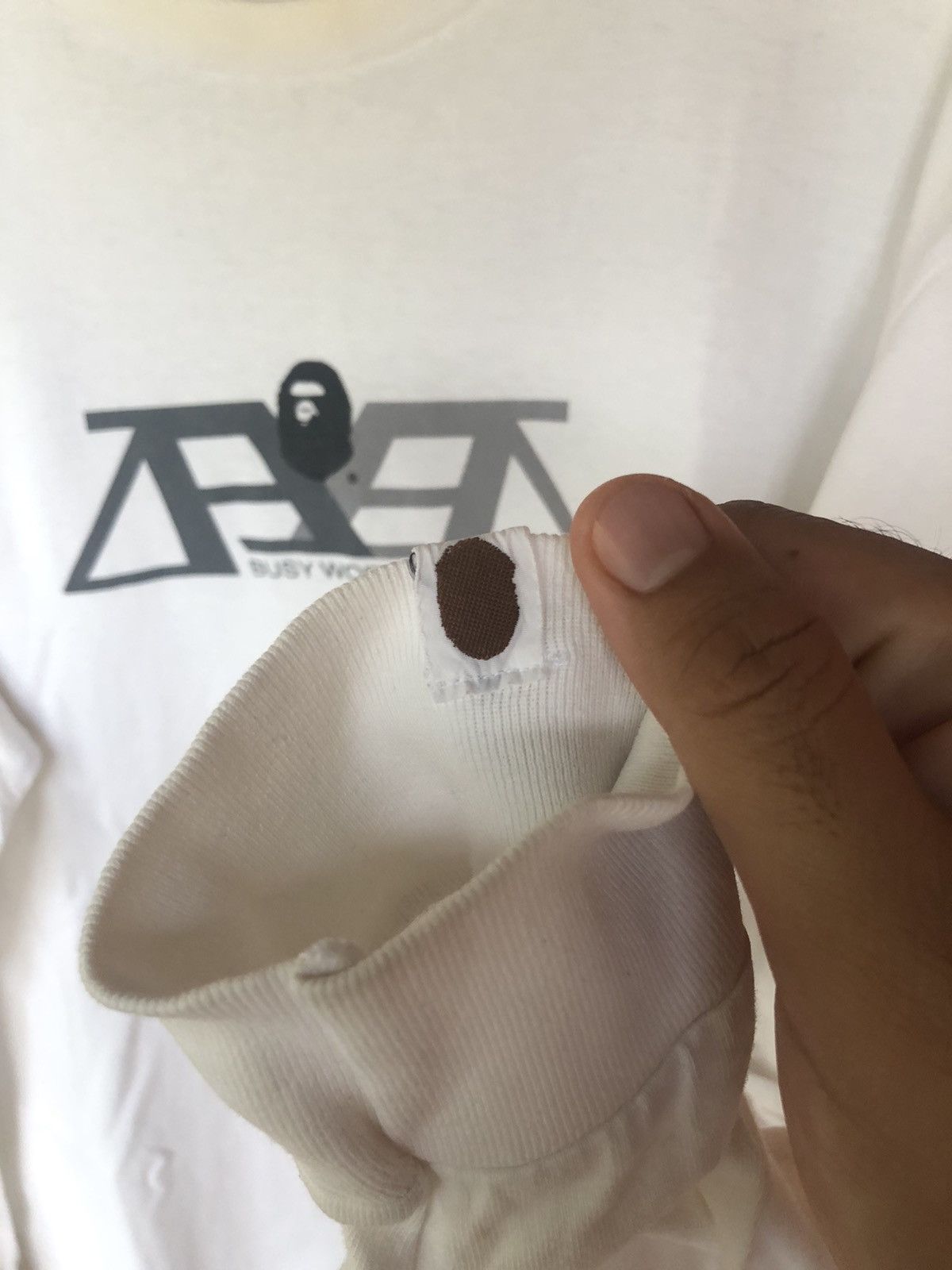 Bape Vintage 90's Bape Busy Works Long Sleeve Tee Size US XL / EU 56 / 4 - 6 Thumbnail