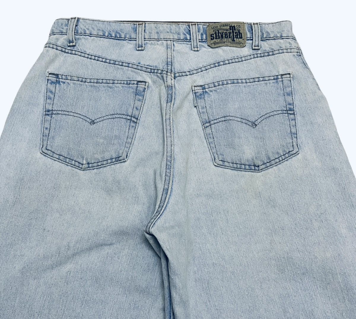 Levi's Rare Design Vintage Brand Levis SilverTab Baggy Jeans 1990s Size US 36 / EU 52 - 4 Thumbnail