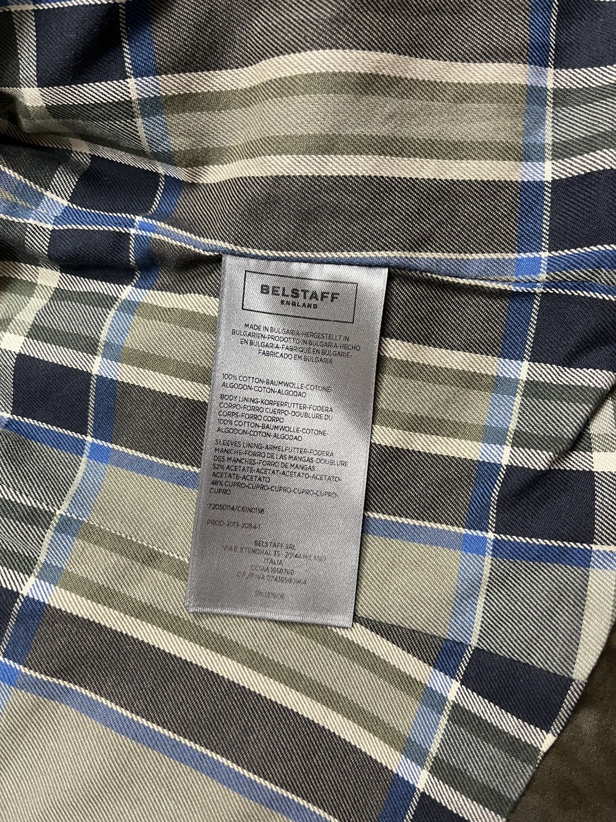 Belstaff × Vintage Belstaff Moto Waxed Women’s Plaid Jacket Cropped Biker Rare Size L / US 10 / IT 46 - 16 Thumbnail