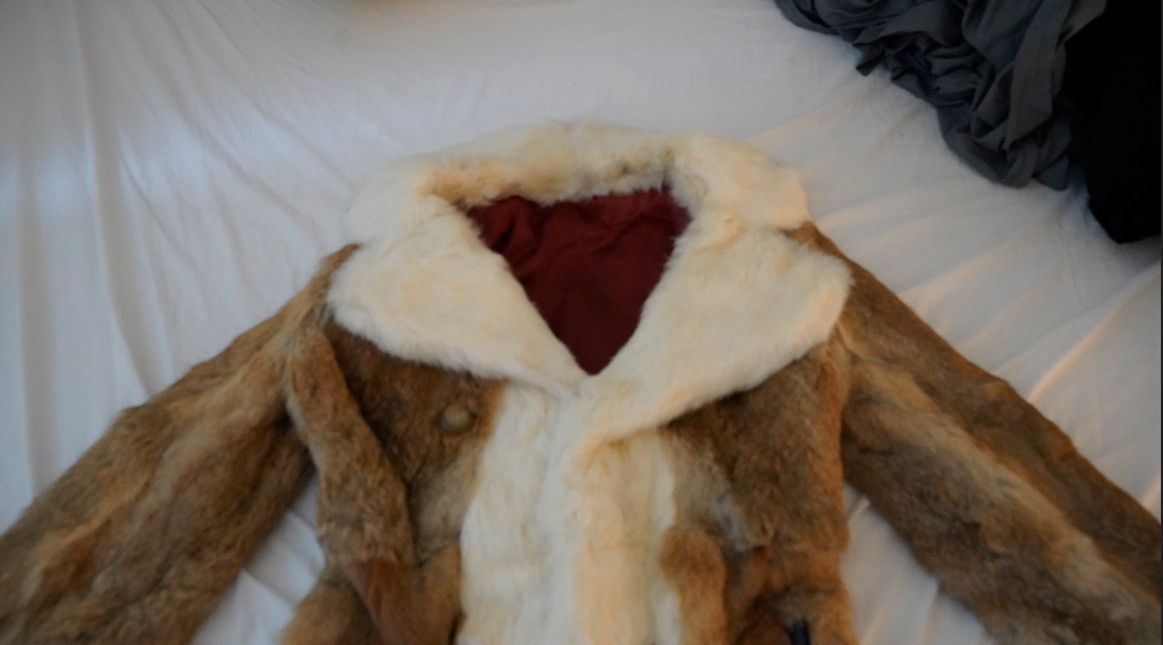 Other Vintage Brown & Cream Shearling Style Fur Coat Size ONE SIZE - 2 Thumbnail