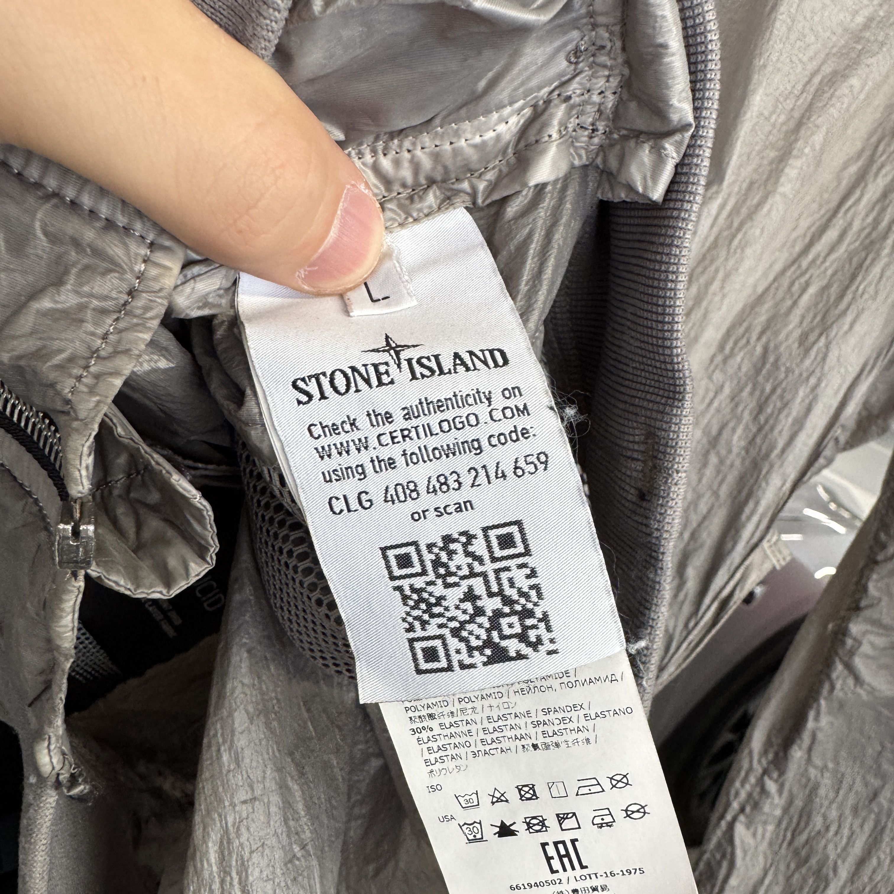 Stone Island Shadow Project Stone Island Shadow Project Lucid Grey Bomber Jacket Size L Size US L / EU 52-54 / 3 - 14 Thumbnail