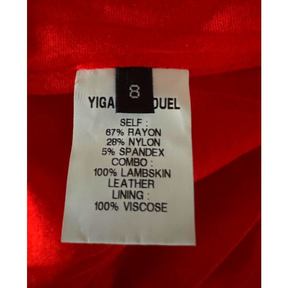Yigal Azrouel Yigal Azrouël NWT Red Compact Jersey Dress Size M / US 6-8 / IT 42-44 - 4 Thumbnail