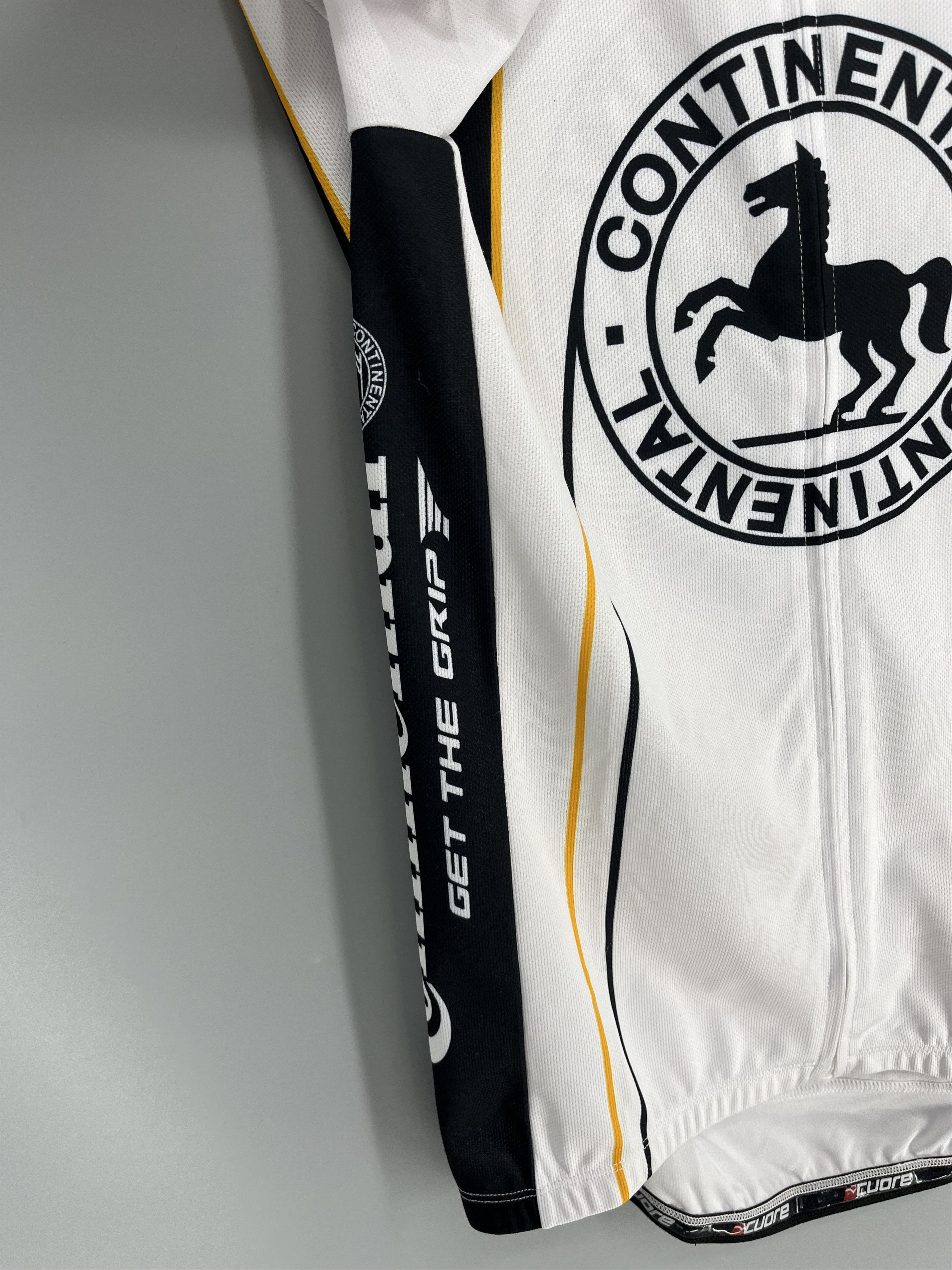 Vintage Continental Cuore Cycling Top Jersey White Size M Size US M / EU 48-50 / 2 - 6 Thumbnail