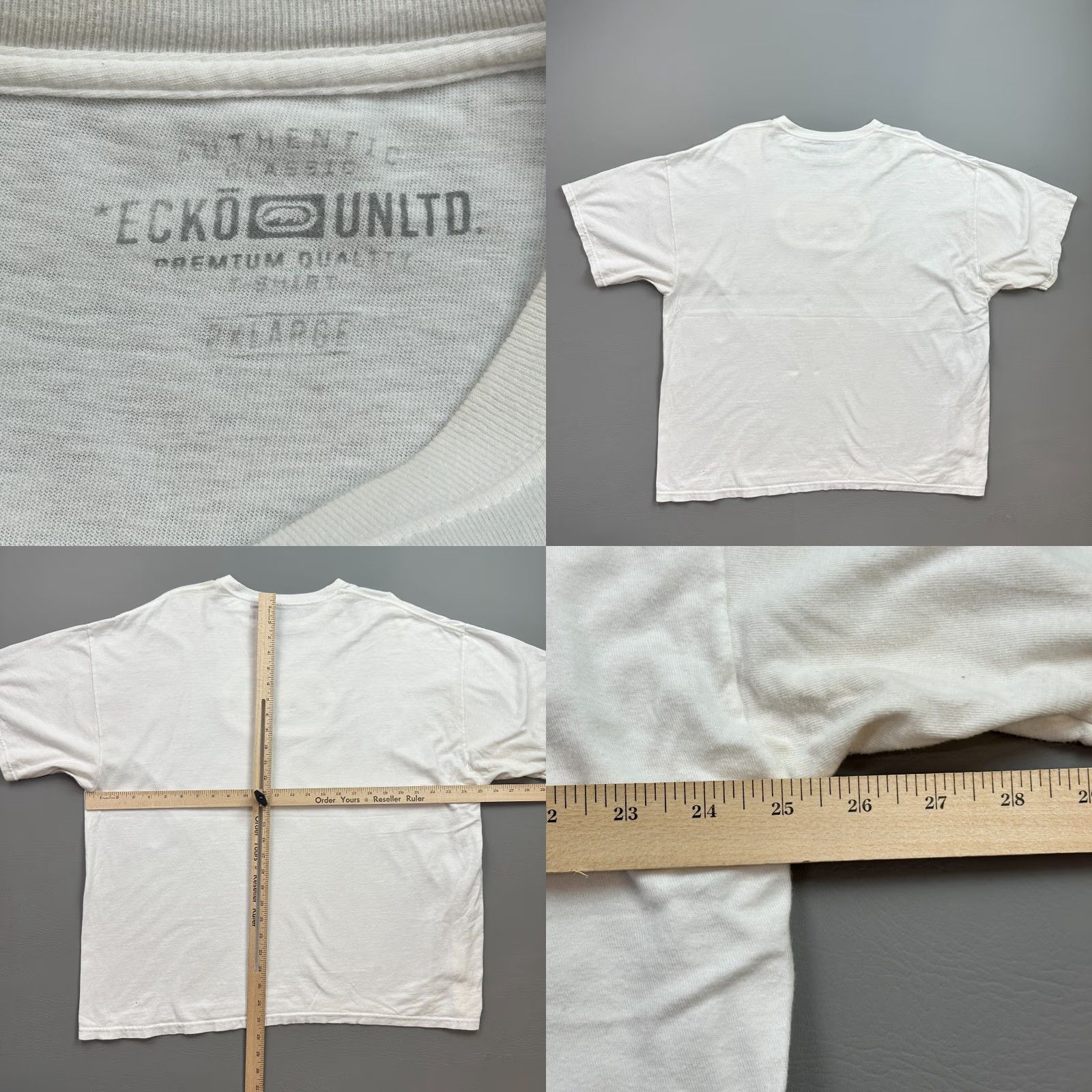 Ecko Unltd. VINTAGE Ecko Unltd Shirt Mens 2XL White Rhino 3D Print Hip Hop Skate Punk Y2K Shirt Mens 2XL White Rhino 3D Print Hip Hop Punk Y2K Size US XXL / EU 58 / 5 - 8 Thumbnail