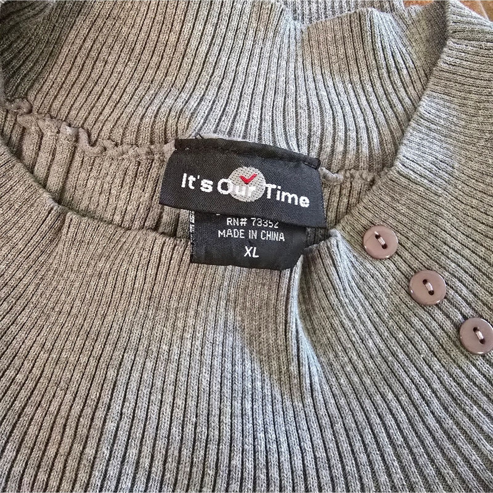 Other Grey | IT'S OUR TIME | Ribbed Sweater Size XL / US 12-14 / IT 48-50 - 3 Thumbnail