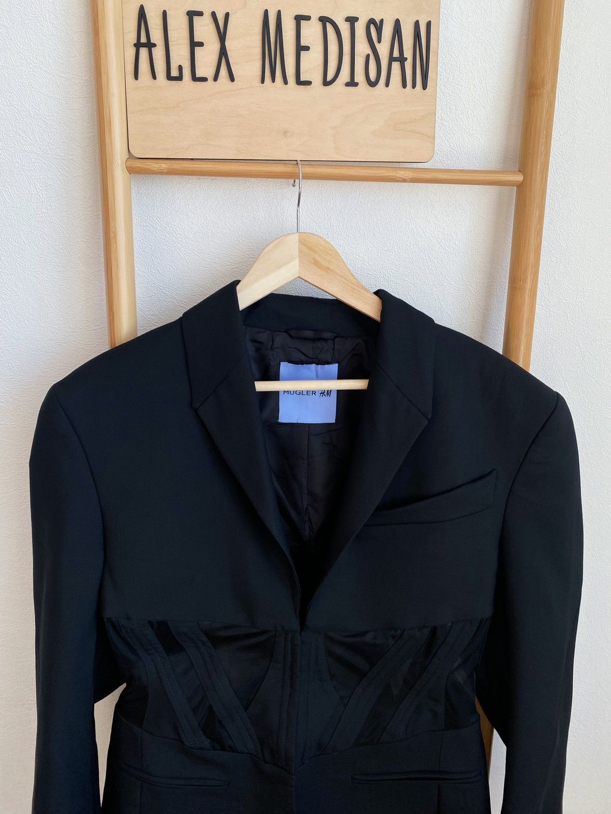 Mugler Mugler x H&M Corset Style Wool Blazer Size M / US 6-8 / IT 42-44 - 11 Thumbnail