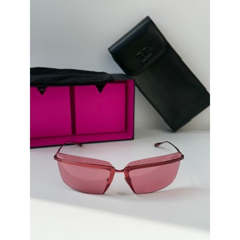 Valentino NEW Valentino V-Lure VLS130B Shield Mask Sunglasses Red Size ONE SIZE - 5 Thumbnail