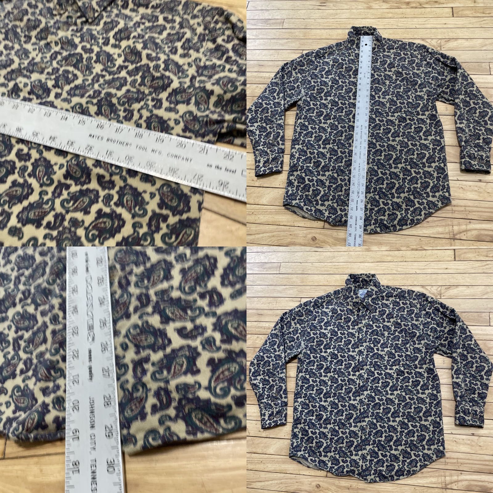 Vintage VINTAGE Cambridge Classics Paisley Shirt Men M Brown Green Western Cowboy Long Sleeve Size US M / EU 48-50 / 2 - 8 Thumbnail