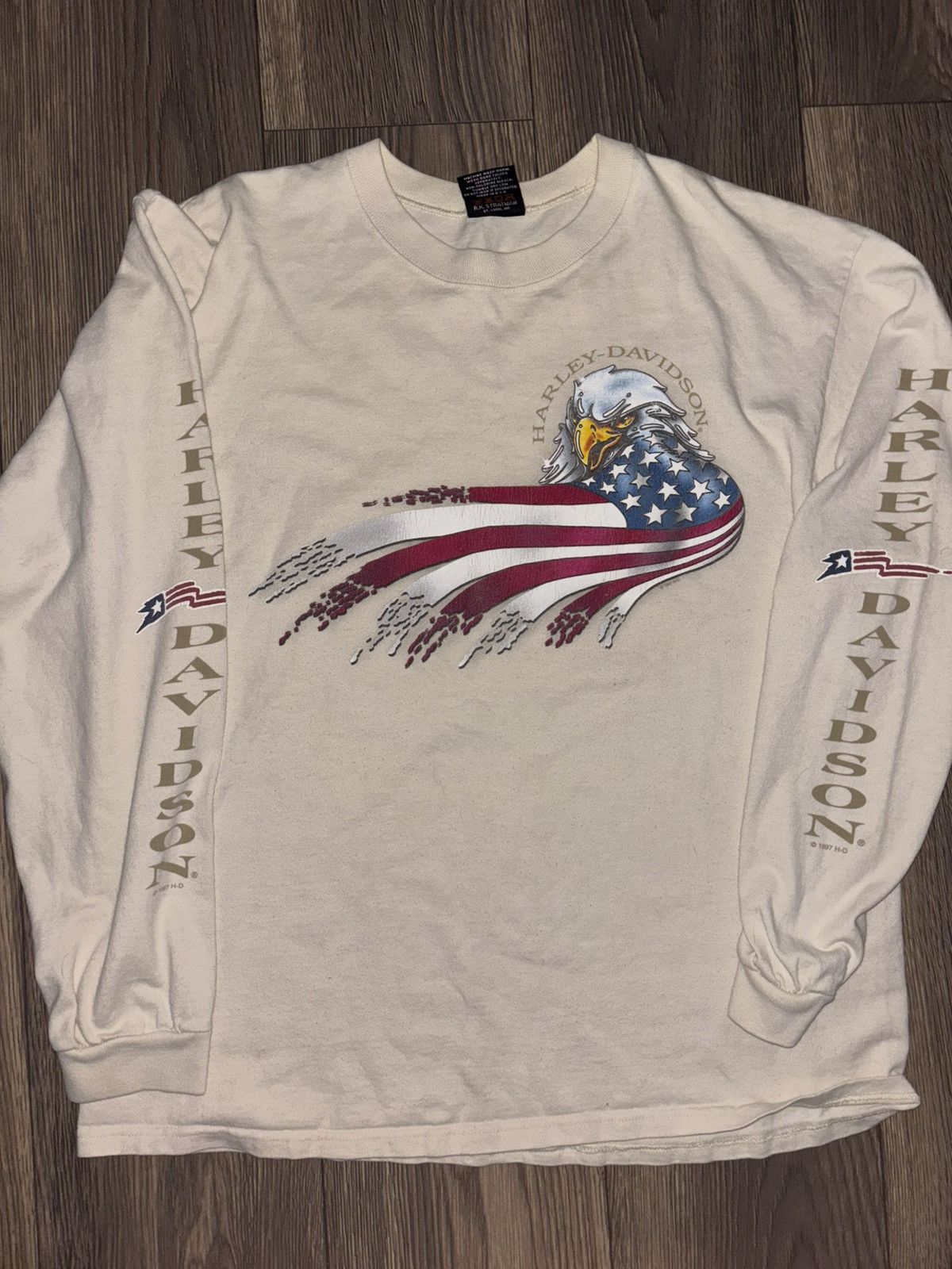 Harley Davidson ‘97 HARLEY DAVIDSON LONG SLEEVE Size US L / EU 52-54 / 3 - 1 Thumbnail