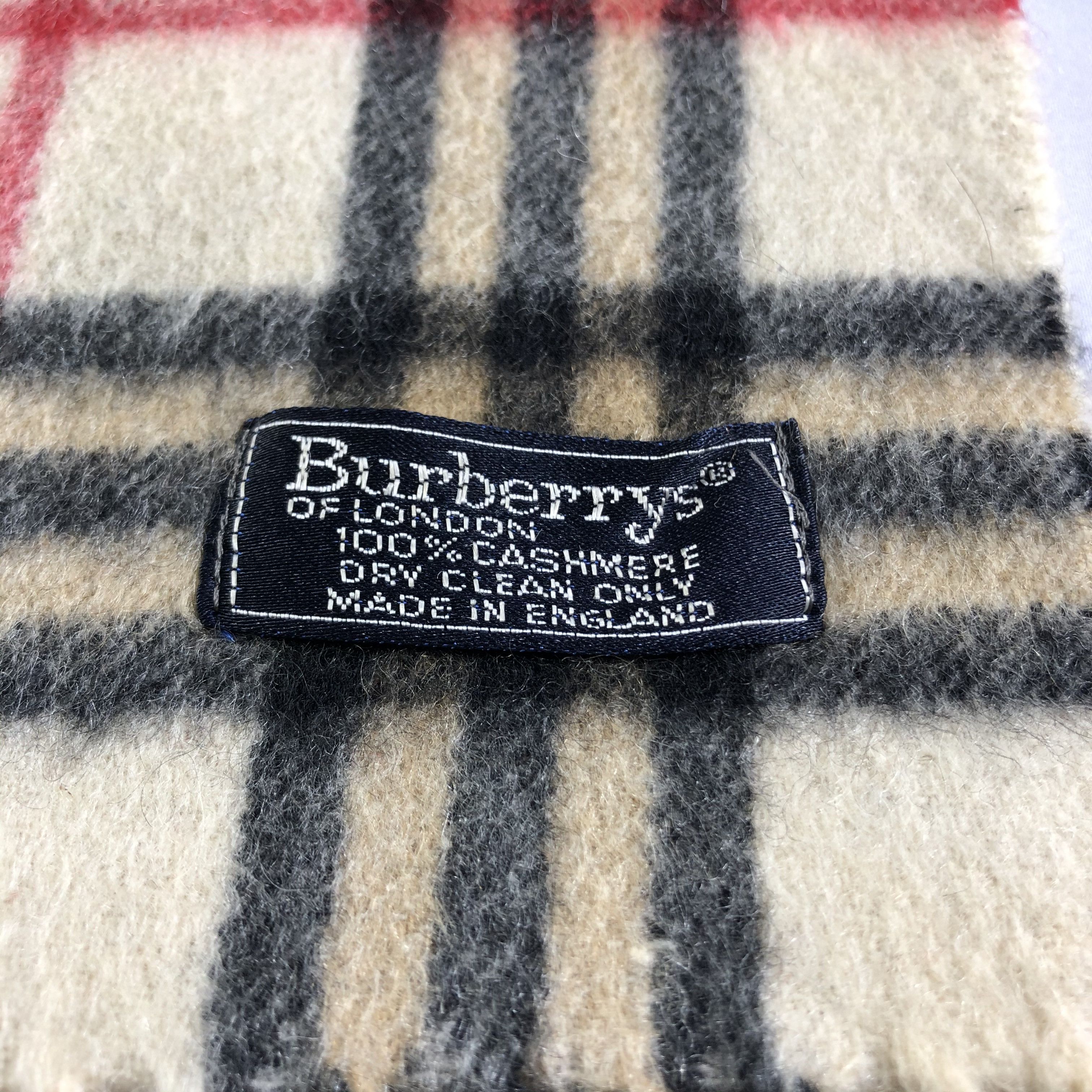 Burberry Burberrys Nova Check Cashmere Scarf Muffler Neckwear V2378 Size ONE SIZE - 5 Thumbnail